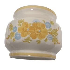 Vintage Pfaltzgraff Ceramic Planter Vase Utensil Holder by FTD Cottagecore 80s